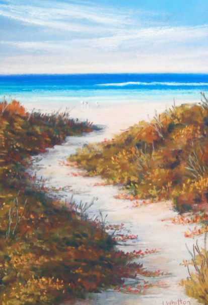 Beach path - pastel