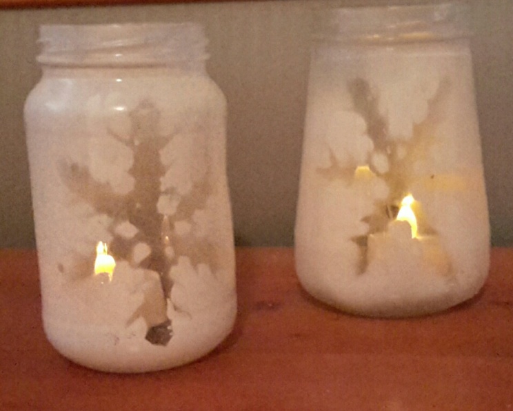 Snowflake candles